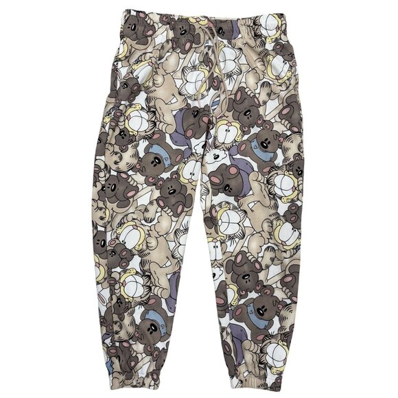 Nickelodeon Garfield Print Jogger Pants XL Elastic Drawstring Waist Mens Womens - Picture 4 of 6